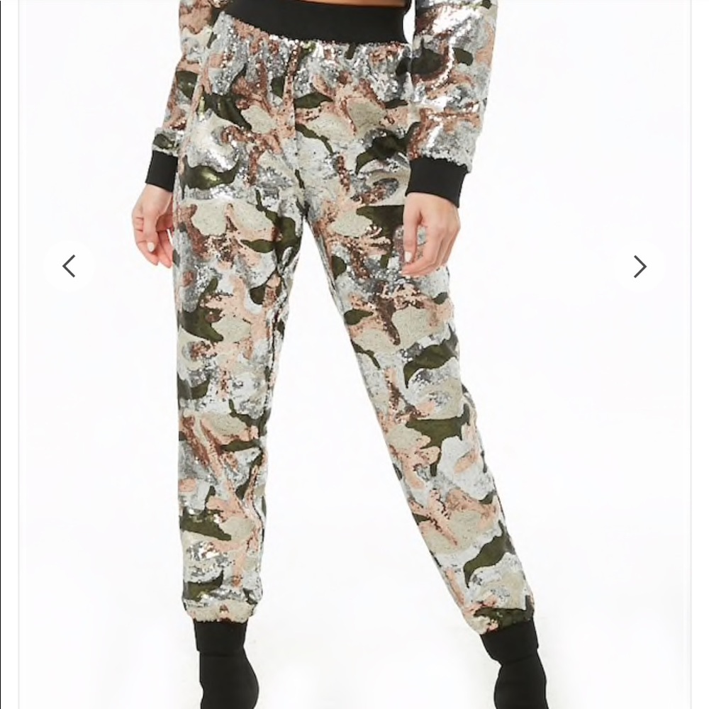 Sequin forever 21 joggers